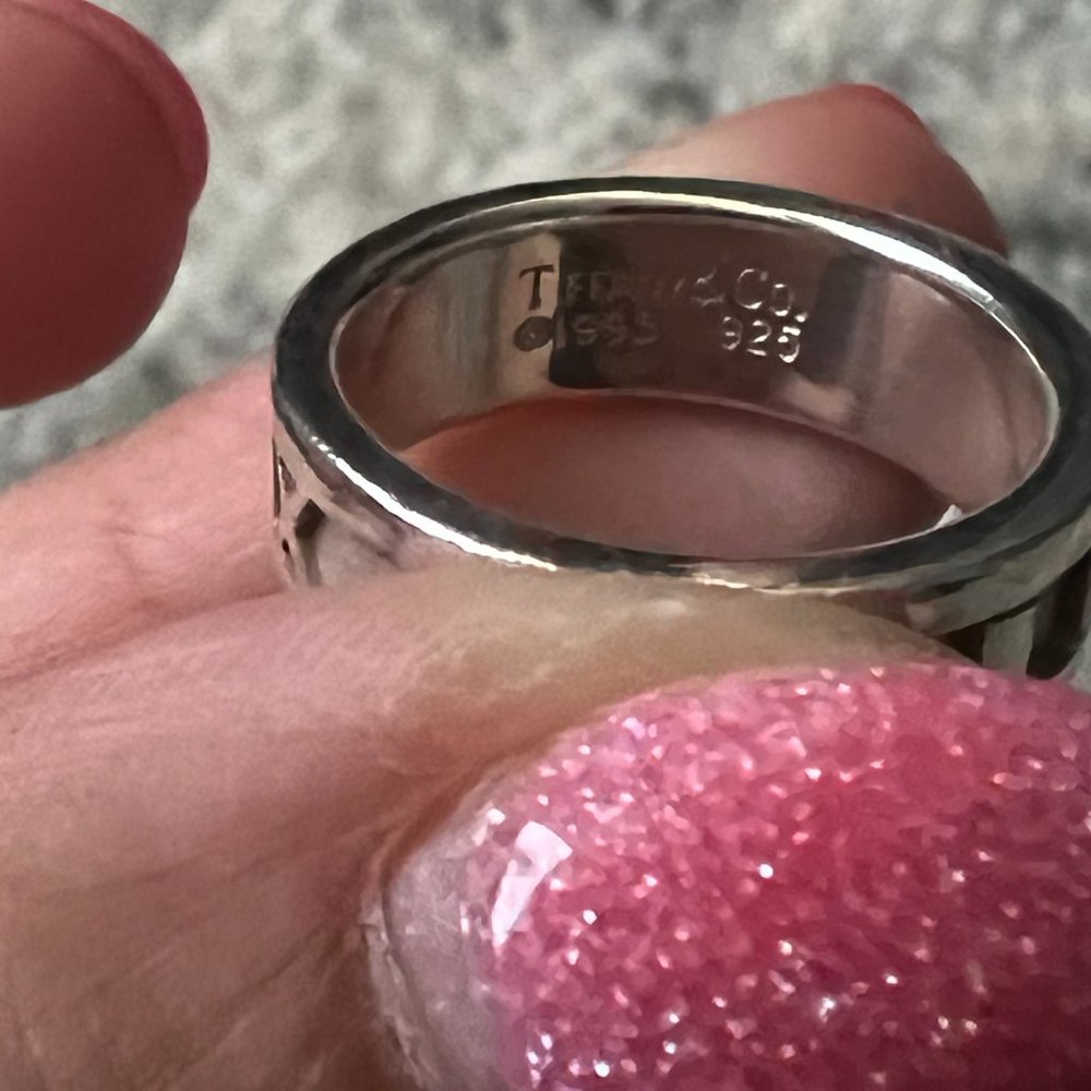 Tiffany & Co beautiful silver Atlas ring - Picture 9 of 11